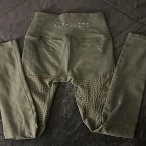 Green Alphalete leggings